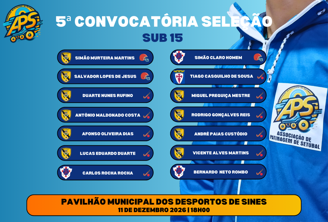 5ª Convocatória Sub15